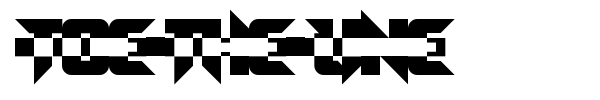 Toe the Line font preview